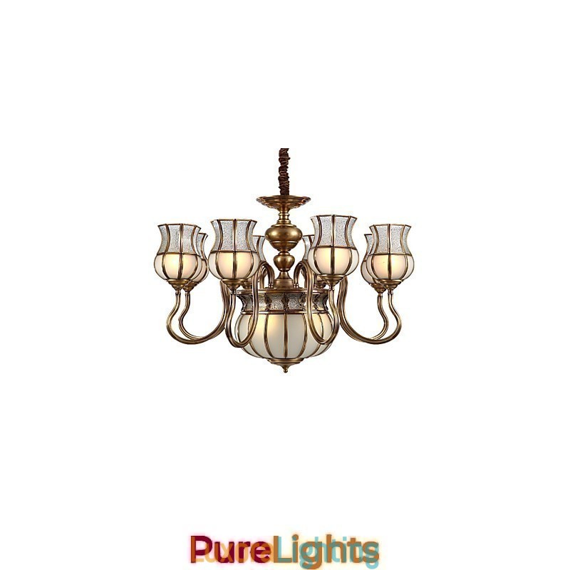 Designer Touch Decorative Chandelier Traditional Classic Rustic Lodge Metal