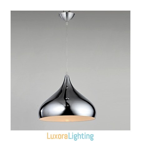 Designer Touch Decorative Modern Contemporary Mini Style Chrome Metal Pendant Light