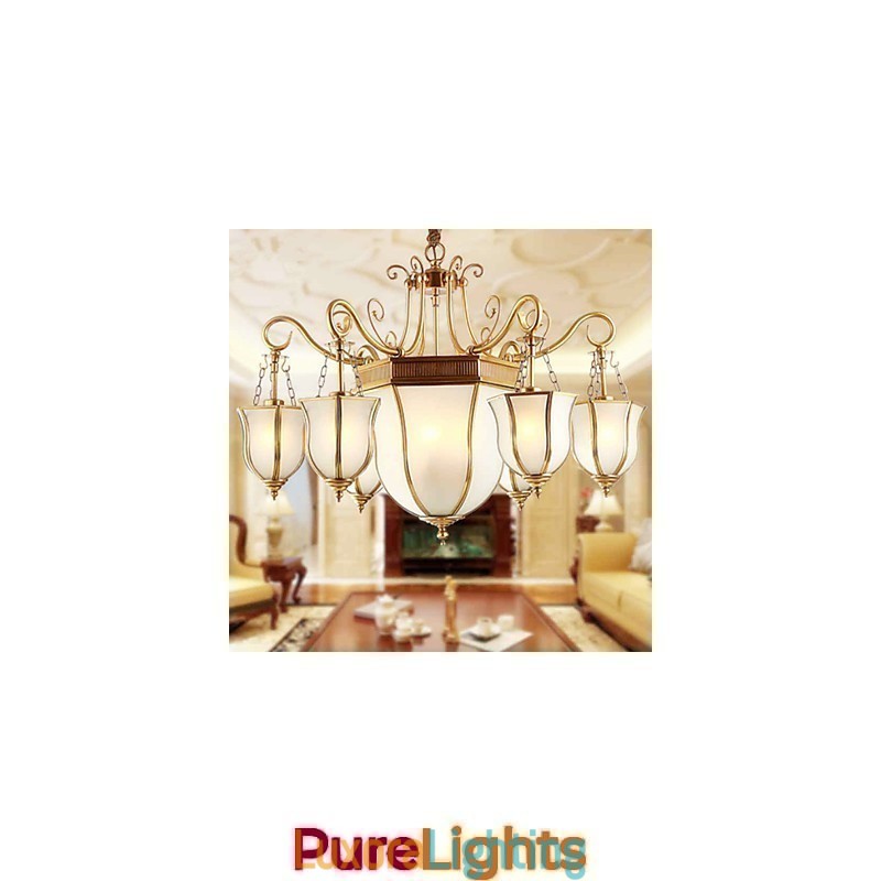 Designer Touch Decorative Chandelier Traditional Classic Rustic Lodge Metal