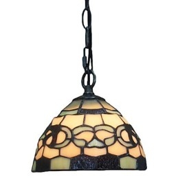 Designer Touch Decorative 1 Light Pendant Light with Glass Shade