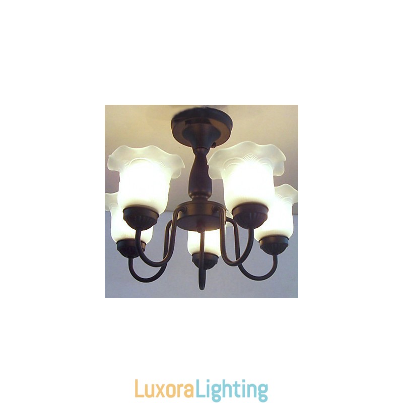 Designer Touch Decorative Traditional Classic Painting Metal Chandelier