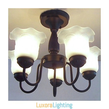 Designer Touch Decorative Traditional Classic Painting Metal Chandelier