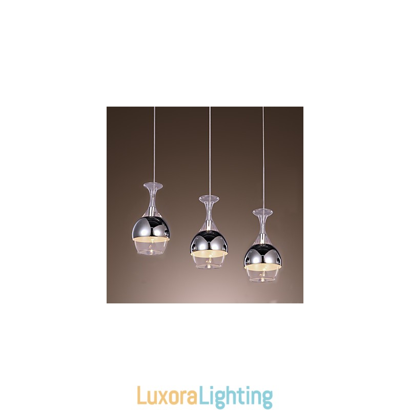 Designer Touch Decorative French Style Creative 3 Light Pendant in Shape Of Goblet