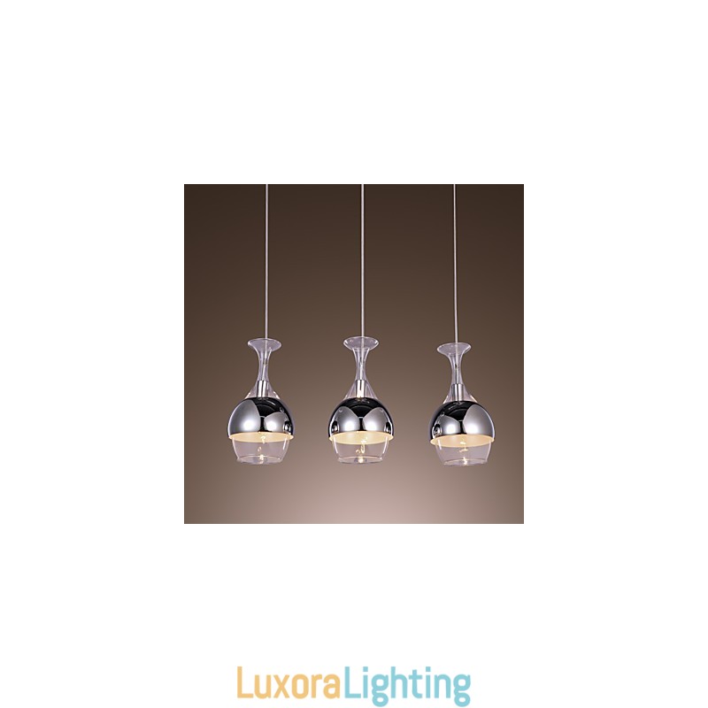 Designer Touch Decorative Modern Creative 3 Light Pendant in Shape Of Goblet