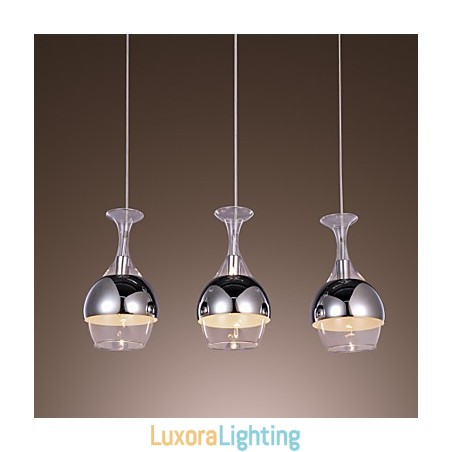 Designer Touch Decorative Modern Creative 3 Light Pendant in Shape Of Goblet