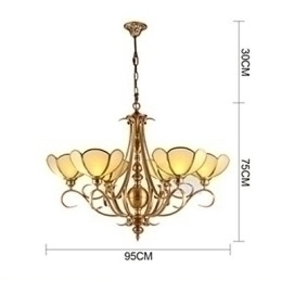 Designer Touch Decorative Traditional Classic Rustic Lodge Brass Metal Chandelier