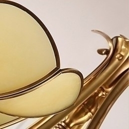 Designer Touch Decorative Traditional Classic Rustic Lodge Brass Metal Chandelier