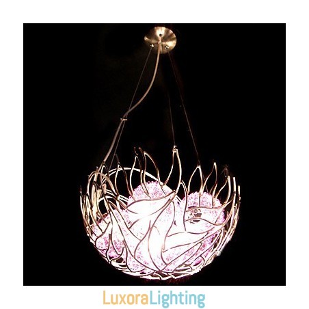 Designer Touch Decorative Modern Contemporary Bowl Crystal Chandelier Pendant Light