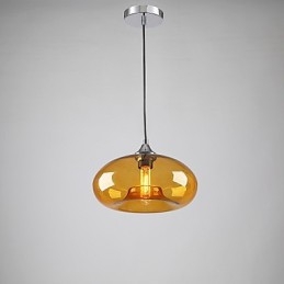 Designer Touch Decorative Modern Characteristic 1 Light Pendant With Transparent Shade