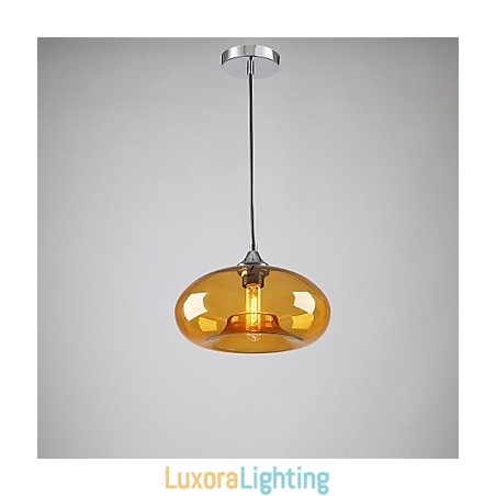 Designer Touch Decorative Modern Characteristic 1 Light Pendant With Transparent Shade