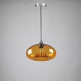 Designer Touch Decorative Modern Characteristic 1 Light Pendant With Transparent Shade
