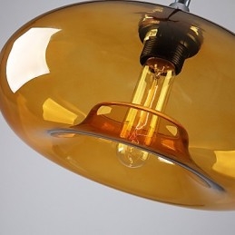 Designer Touch Decorative Modern Characteristic 1 Light Pendant With Transparent Shade