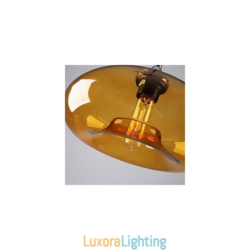 Designer Touch Decorative Modern Characteristic 1 Light Pendant With Transparent Shade