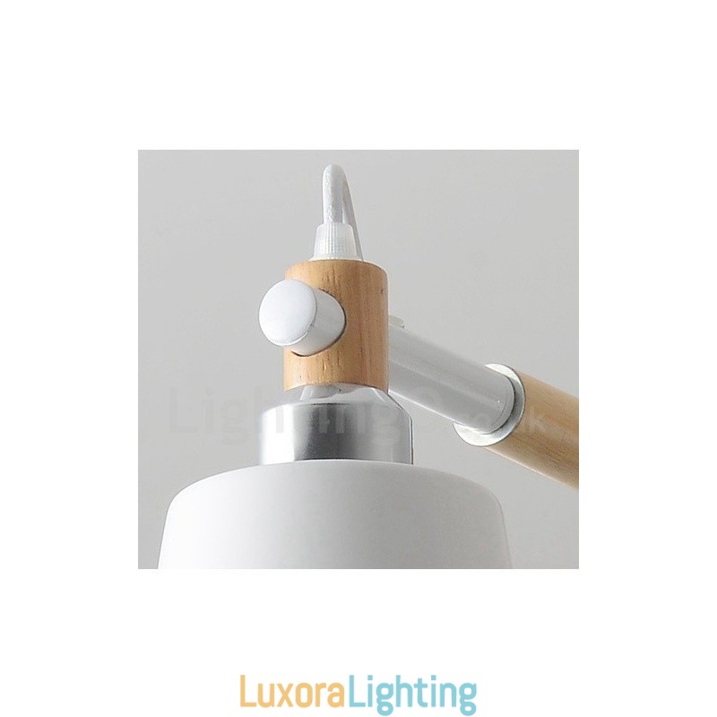 Designer Touch Decorative Modern Contemporary Wood 6 Light Chandelier Lamp