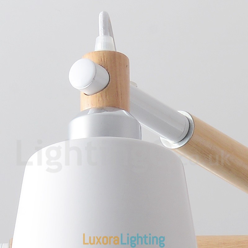 Designer Touch Decorative Modern Contemporary Wood 6 Light Chandelier Lamp