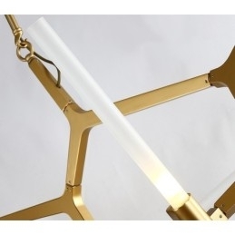 Designer Touch Decorative 6 Light Modern Contemporary 2 Tier Chandelier Light (Black Golden)