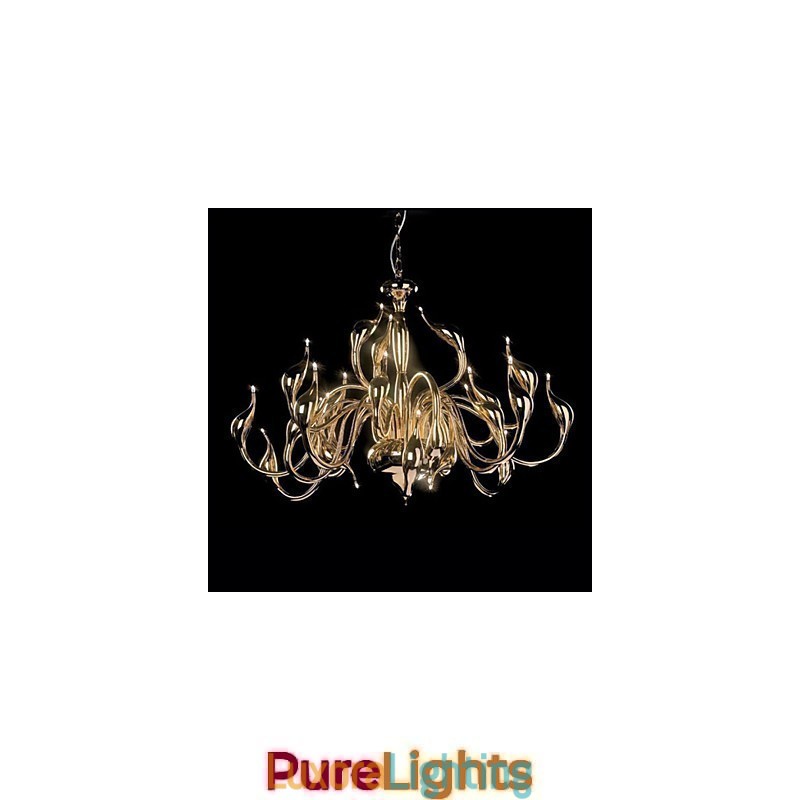 Designer Touch Decorative Modern Chandelier Light 24 Lights G4 Gold Plating