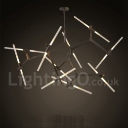 Designer Touch Decorative Modern Contemporary 20 Light Chandelier Light (Black Golden)