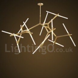 Designer Touch Decorative Modern Contemporary 20 Light Chandelier Light (Black Golden)