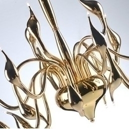 Designer Touch Decorative Modern Chandelier Light 24 Lights G4 Gold Plating