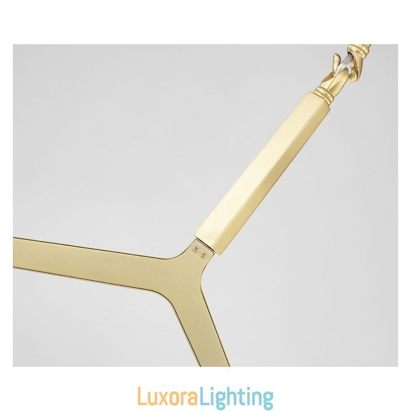 Designer Touch Decorative Modern Contemporary 20 Light Chandelier Light (Black Golden)