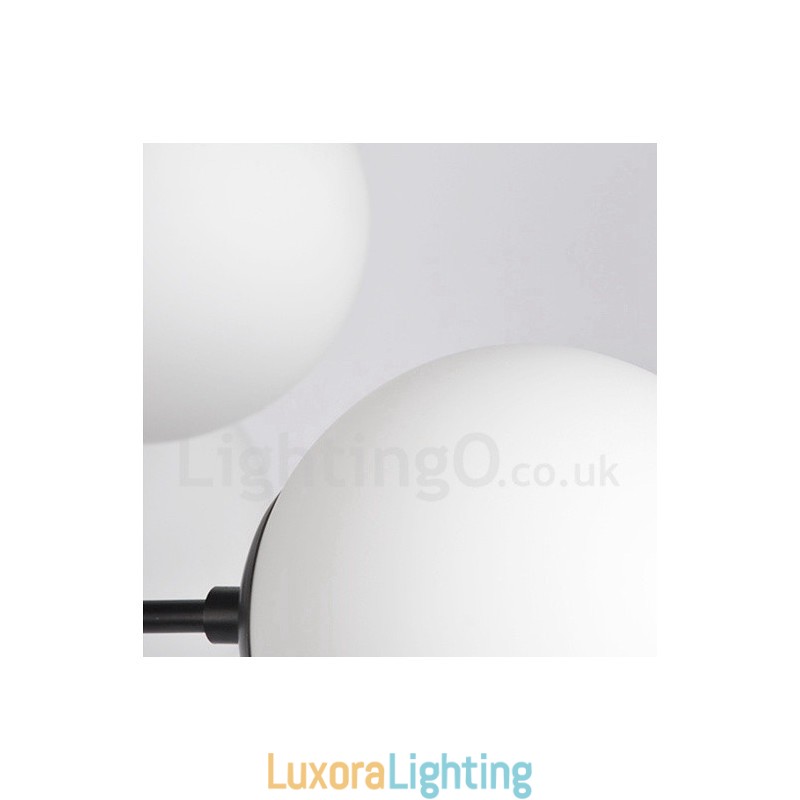 Designer Touch Decorative Black 12 Light 2 Tier Metal Chandelier with Glass Shade Modern Contemporary Style