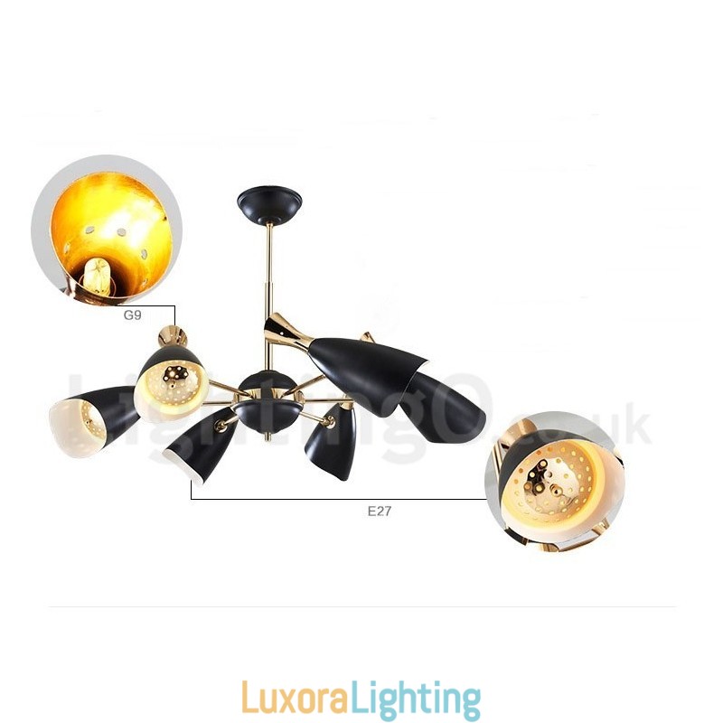 Designer Touch Decorative 6 Light Modern Contemporary Chandelier Light
