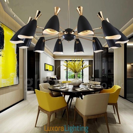 Designer Touch Decorative 12 Light Chandelier Modern Contemporary Style Light