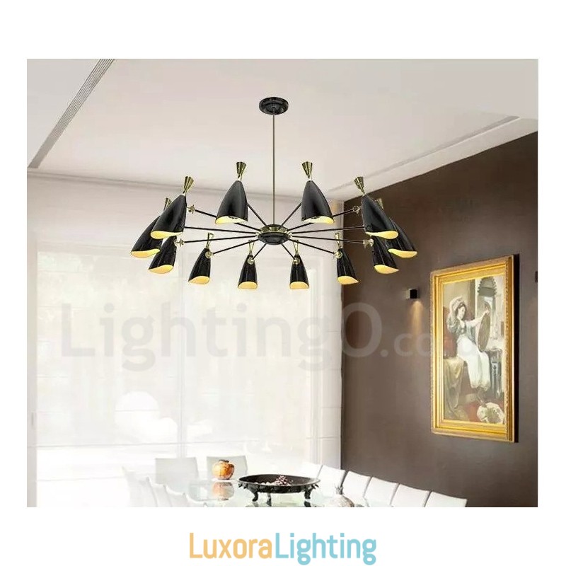Designer Touch Decorative 12 Light Chandelier Modern Contemporary Style Light