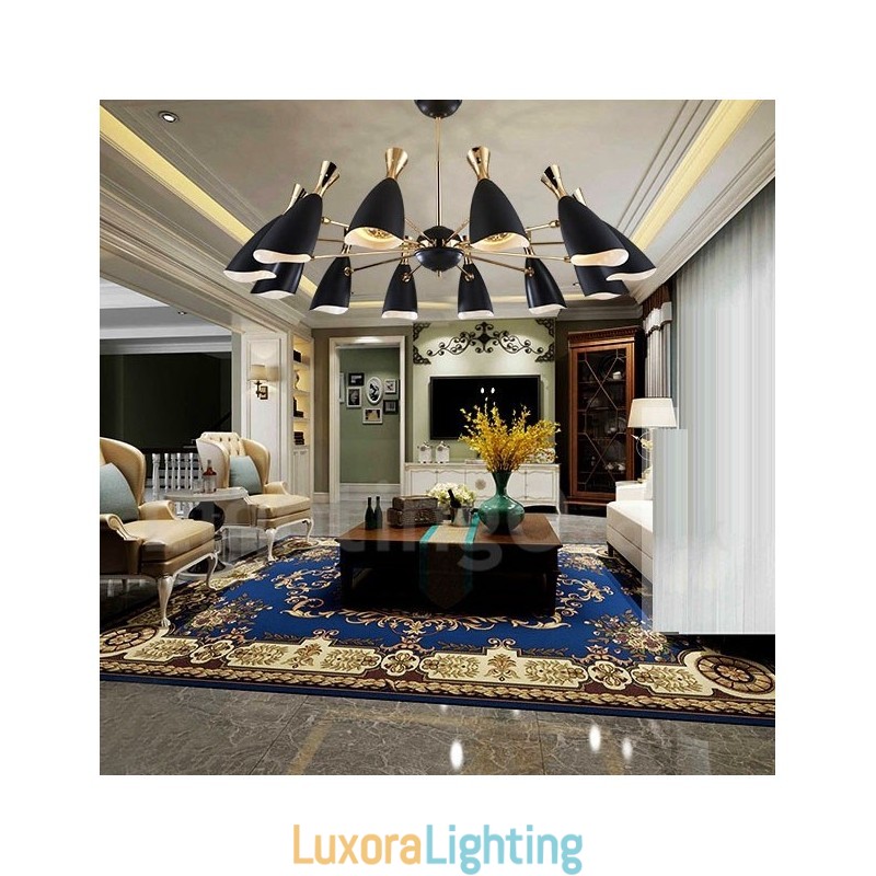 Designer Touch Decorative 12 Light Chandelier Modern Contemporary Style Light