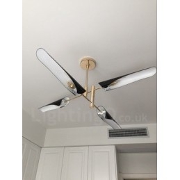 Designer Touch Decorative 2 Tier Modern Contemporary 4 Light Chandelier