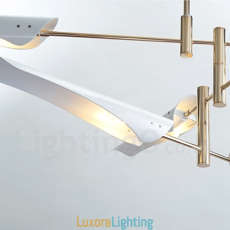 Designer Touch Decorative 3 Tier Modern Contemporary 6 Light Chandelier