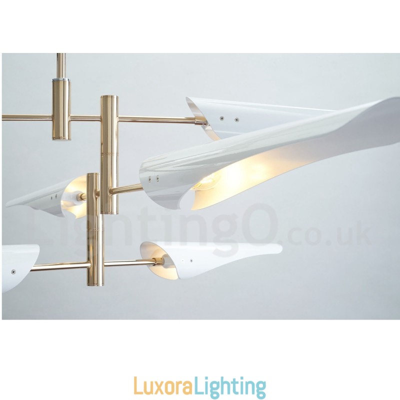 Designer Touch Decorative 3 Tier Modern Contemporary 6 Light Chandelier