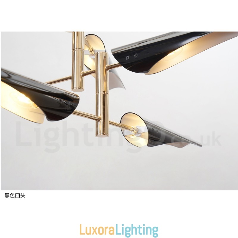 Designer Touch Decorative Modern Contemporary 4 Tier 8 Light Chandelier