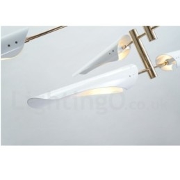 Designer Touch Decorative Modern Contemporary 4 Tier 8 Light Chandelier