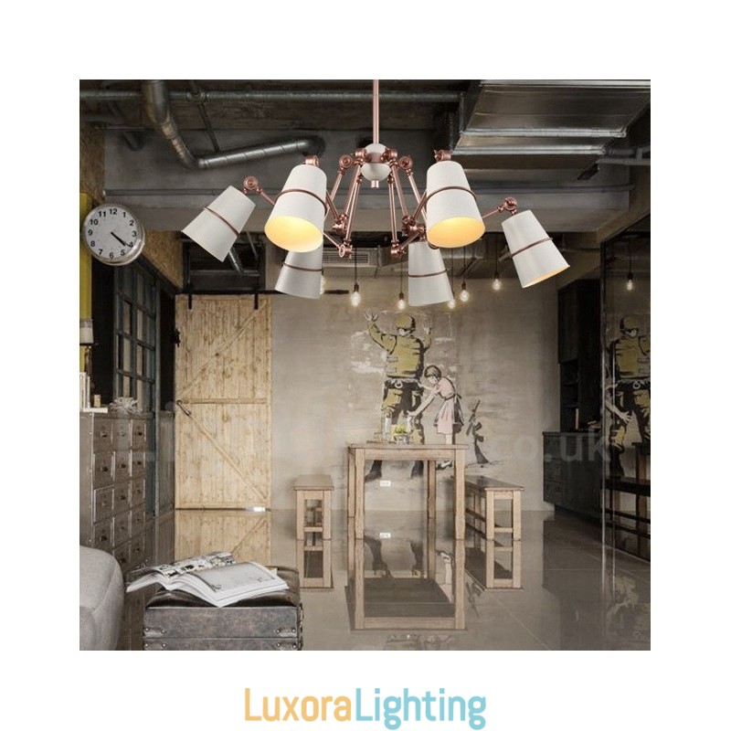 Designer Touch Decorative 6 Light Chandelier Lamp with Modern Contemporary Style Light