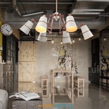 Designer Touch Decorative 6 Light Chandelier Lamp with Modern Contemporary Style Light