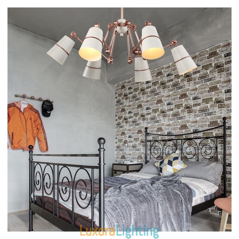 Designer Touch Decorative 6 Light Chandelier Lamp with Modern Contemporary Style Light