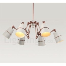 Designer Touch Decorative 6 Light Chandelier Lamp with Modern Contemporary Style Light