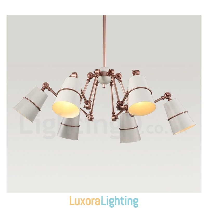 Designer Touch Decorative 6 Light Chandelier Lamp with Modern Contemporary Style Light