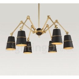 Designer Touch Decorative 6 Light Chandelier Lamp with Modern Contemporary Style Light