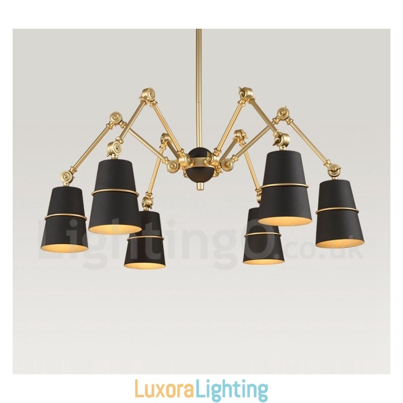 Designer Touch Decorative 6 Light Chandelier Lamp with Modern Contemporary Style Light