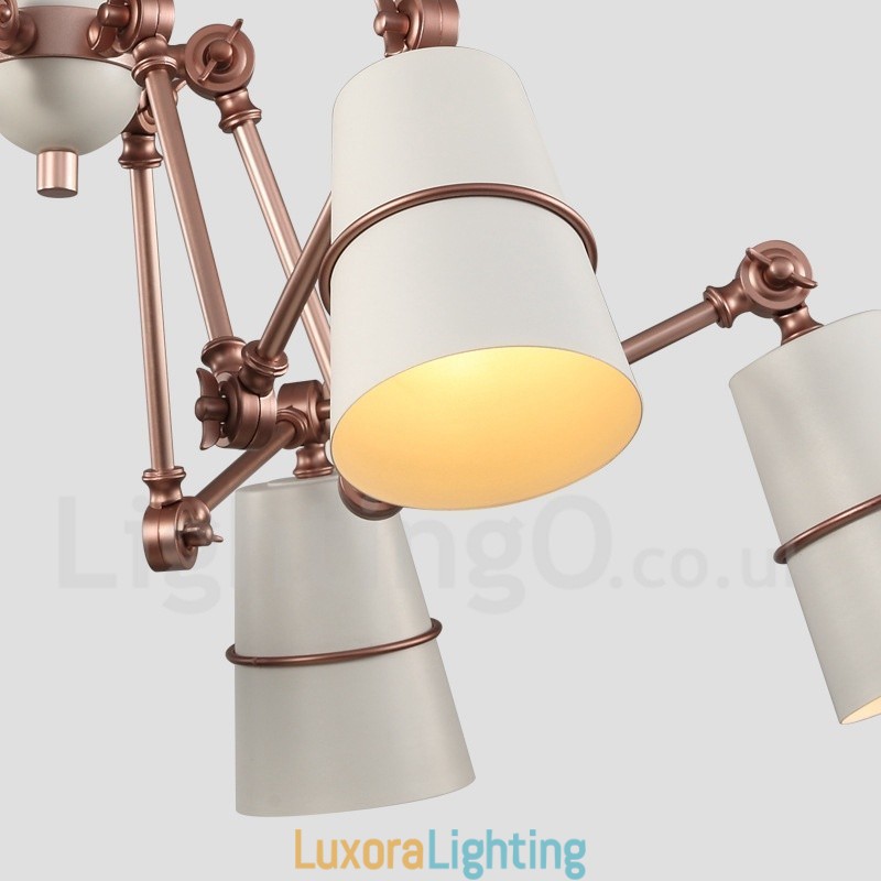 Designer Touch Decorative 6 Light Chandelier Lamp with Modern Contemporary Style Light