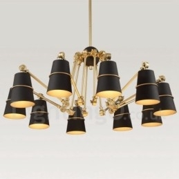 Designer Touch Decorative 10 Light Chandelier Lamp with Modern Contemporary Style Light
