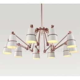 Designer Touch Decorative 10 Light Chandelier Lamp with Modern Contemporary Style Light