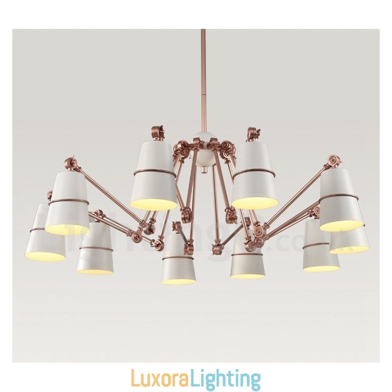 Designer Touch Decorative 10 Light Chandelier Lamp with Modern Contemporary Style Light