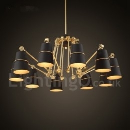 Designer Touch Decorative 10 Light Chandelier Lamp with Modern Contemporary Style Light