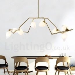 Designer Touch Decorative Modern Contemporary 8 Light Chandelier Lamp Light