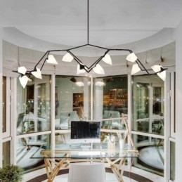 Designer Touch Decorative Modern Contemporary 8 Light Chandelier Lamp Light