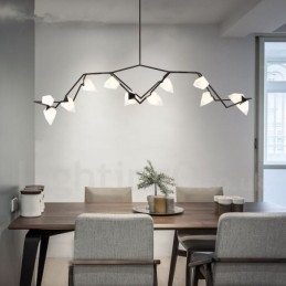 Designer Touch Decorative Modern Contemporary 8 Light Chandelier Lamp Light